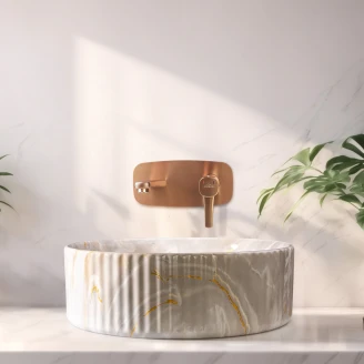 Håndvask <strong>Avena</strong>  Gråbeige Mat 36 cm