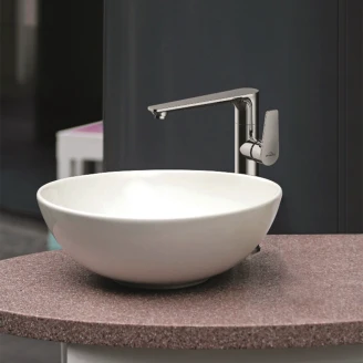 Håndvaskarmatur <strong>Velinor</strong>  Krom Blank Høj med Sideindsats