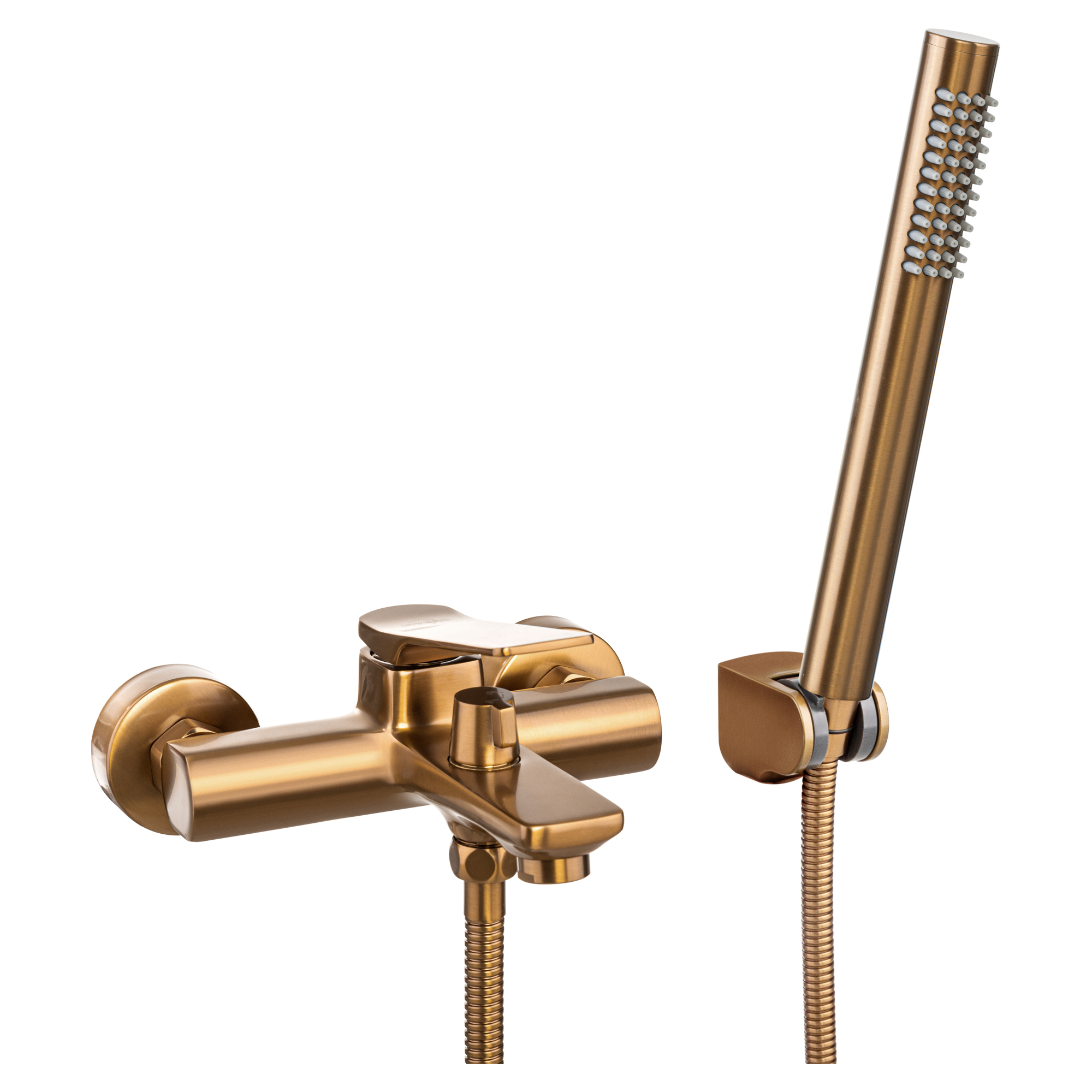 Armatur til Badekar med Brusesæt Elen Bronze Mat