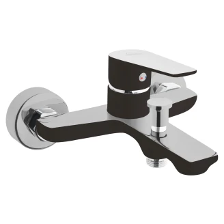 Armatur til Badekar <strong>Velinor</strong>  Sort & Krom Mat