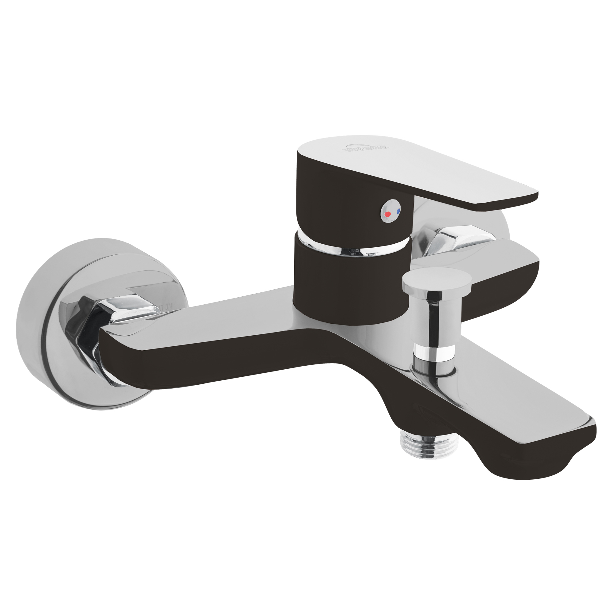 Armatur til Badekar Velinor Sort & Krom Mat