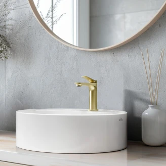 Håndvaskarmatur <strong>Orelia</strong>  Guld Mat