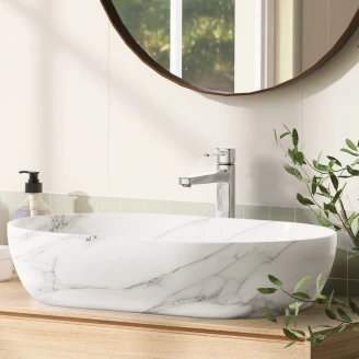 Håndvaskarmatur <strong>Tresse</strong>  Krom Blank Høj