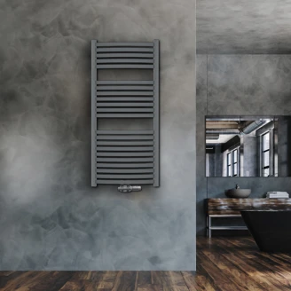 Håndklædetørrer 553 W <strong>Radiante</strong>  Grå Mat