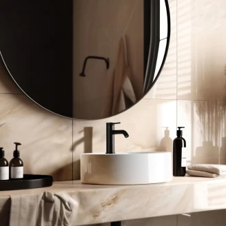 Håndvaskarmatur <strong>Valori</strong>  Sort Mat