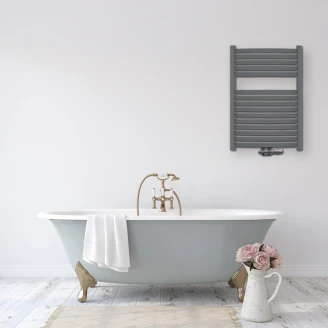 Håndklædetørrer 375 W <strong>Radiante</strong>  Grå Mat