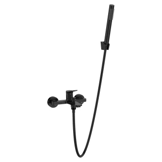 Armatur til Badekar med Brusesæt <strong>Orelia</strong>  Sort Blank