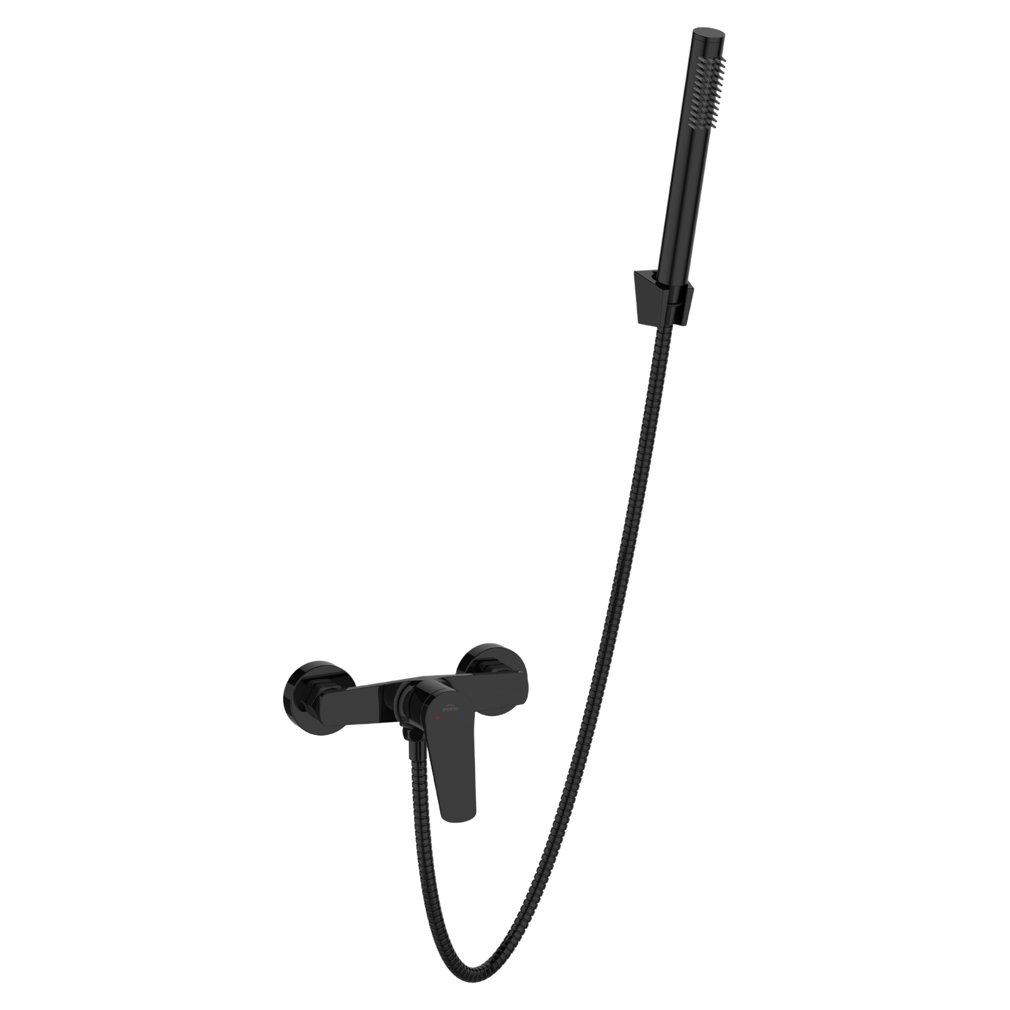 Brusearmatur med Brusesæt Orelia Sort Blank