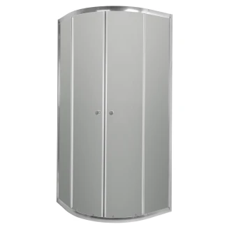 Brusehjørne <strong>Elyss</strong>  90x90 cm Rund Krom Blank Tonet