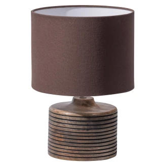 Woood Bordlampe <strong>Menzo</strong>  Varm Brun