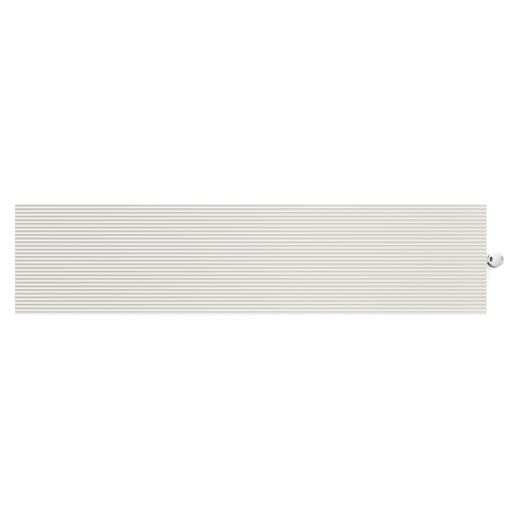El Radiator 400 W Righe 1000 Horizontal Hvid Mat