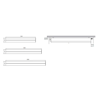 Radiator 630 W <strong>Ottolungo</strong>  Wall Horizontal Hvid Mat