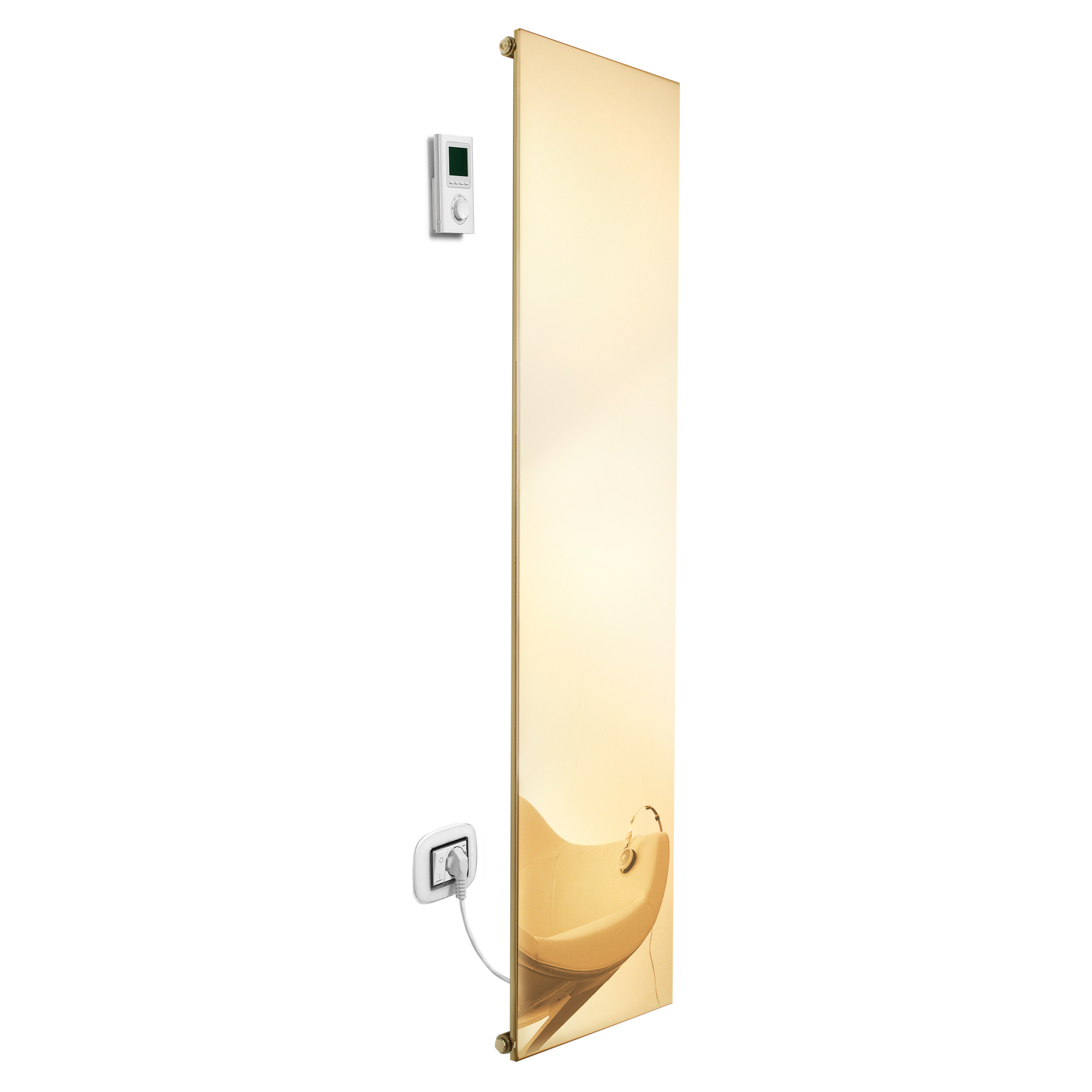 Radiator 595 W Ice Inox Reflex Guld