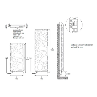 El Radiator 700 W <strong>Scuba</strong>  Lysegrå-Orange