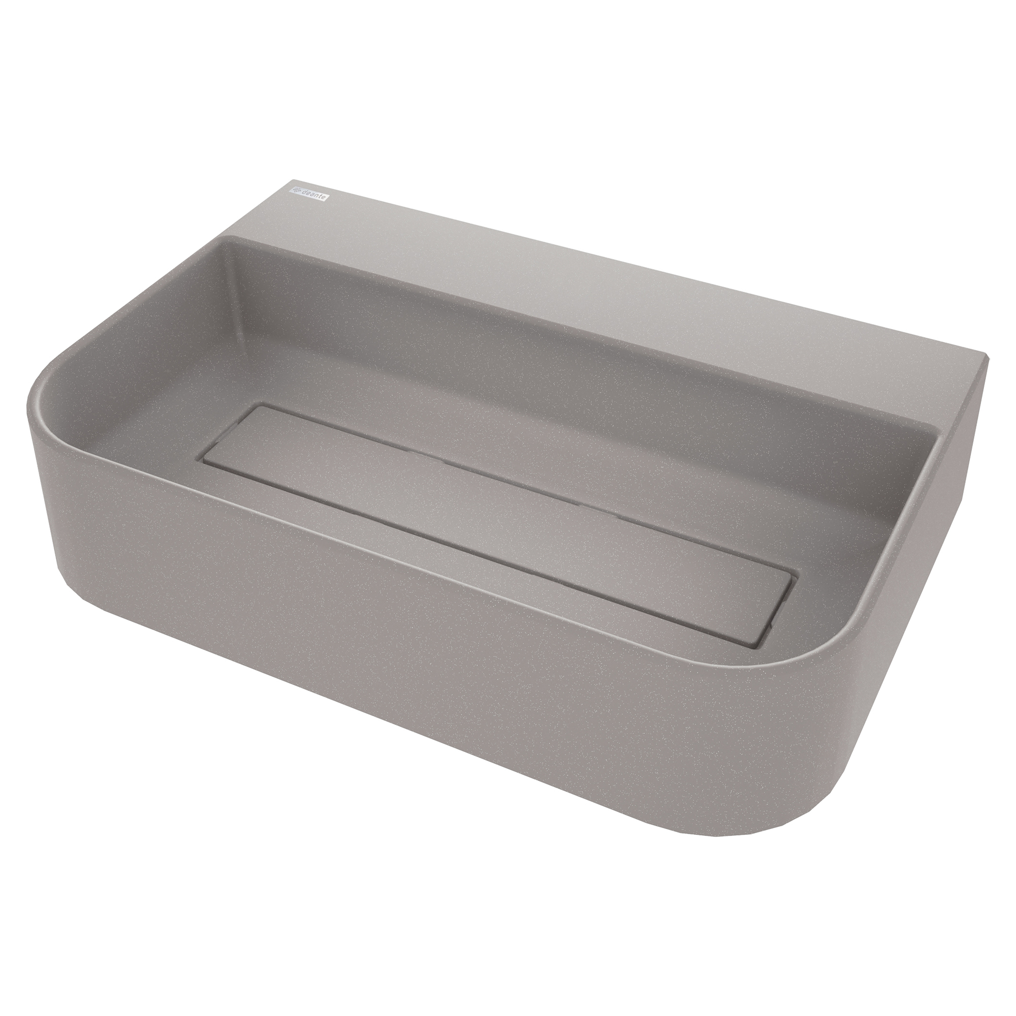 Håndvask Arnika Rektangulær Grå Metallisk Mat 60x40 cm