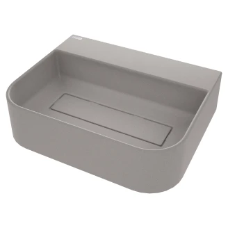 Håndvask <strong>Arnika</strong>  Rektangulær Grå Metallisk Mat 50x40 cm