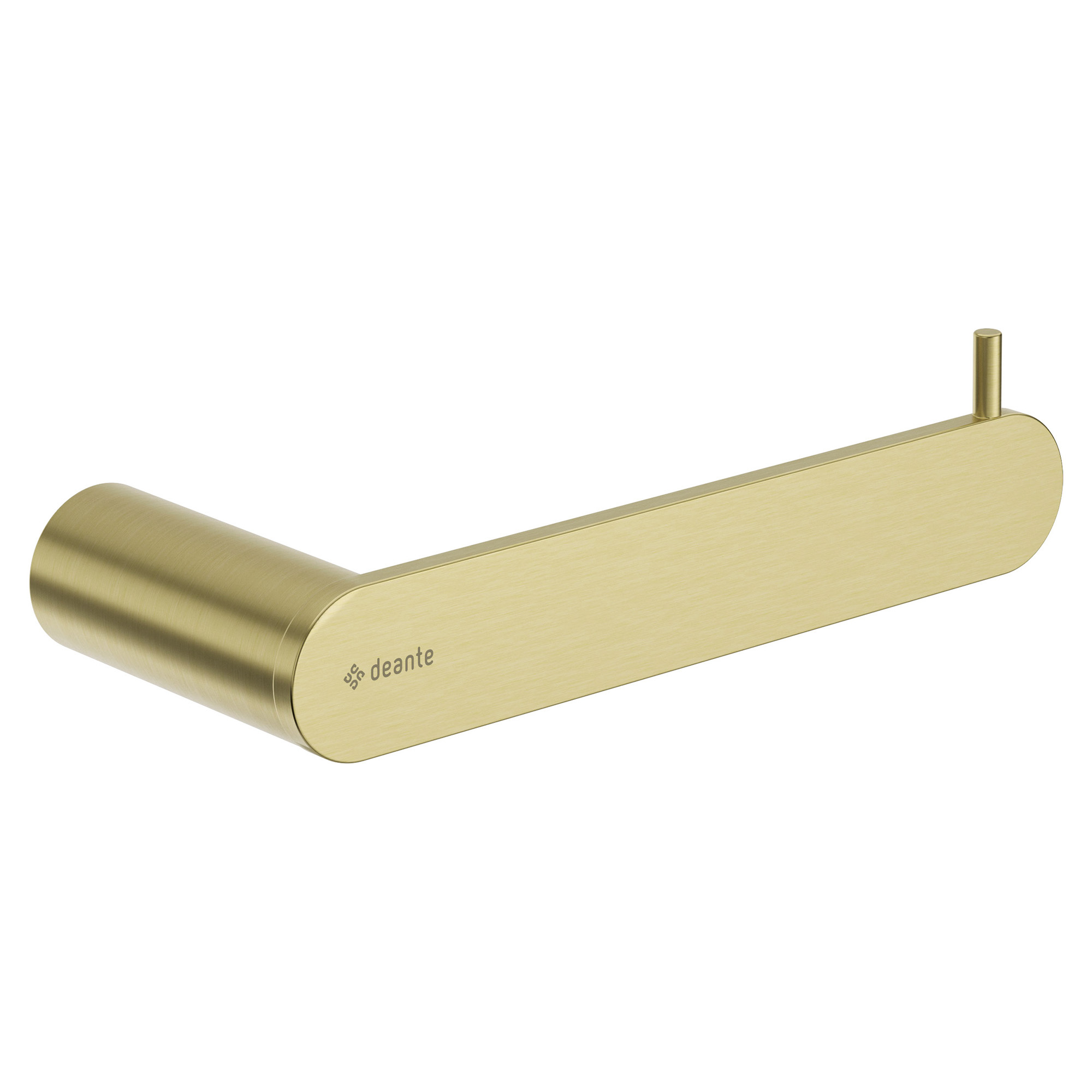 Toiletpapirholder Round Børstet Guld Mat