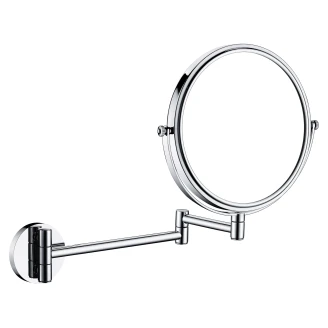 Dobbeltsidet Spejl <strong>Round</strong>  Krom Blank