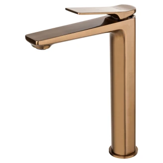 Håndvaskarmatur <strong>Elen</strong>  Bronze Mat Høj med Bundventil