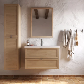 Spejl <strong>Craftwood</strong>  Egfaner Bleached Oak Matt 60x80 cm