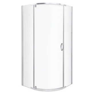Brusehjørne <strong>Airelle</strong>  80x80 cm Rund Krom Blank