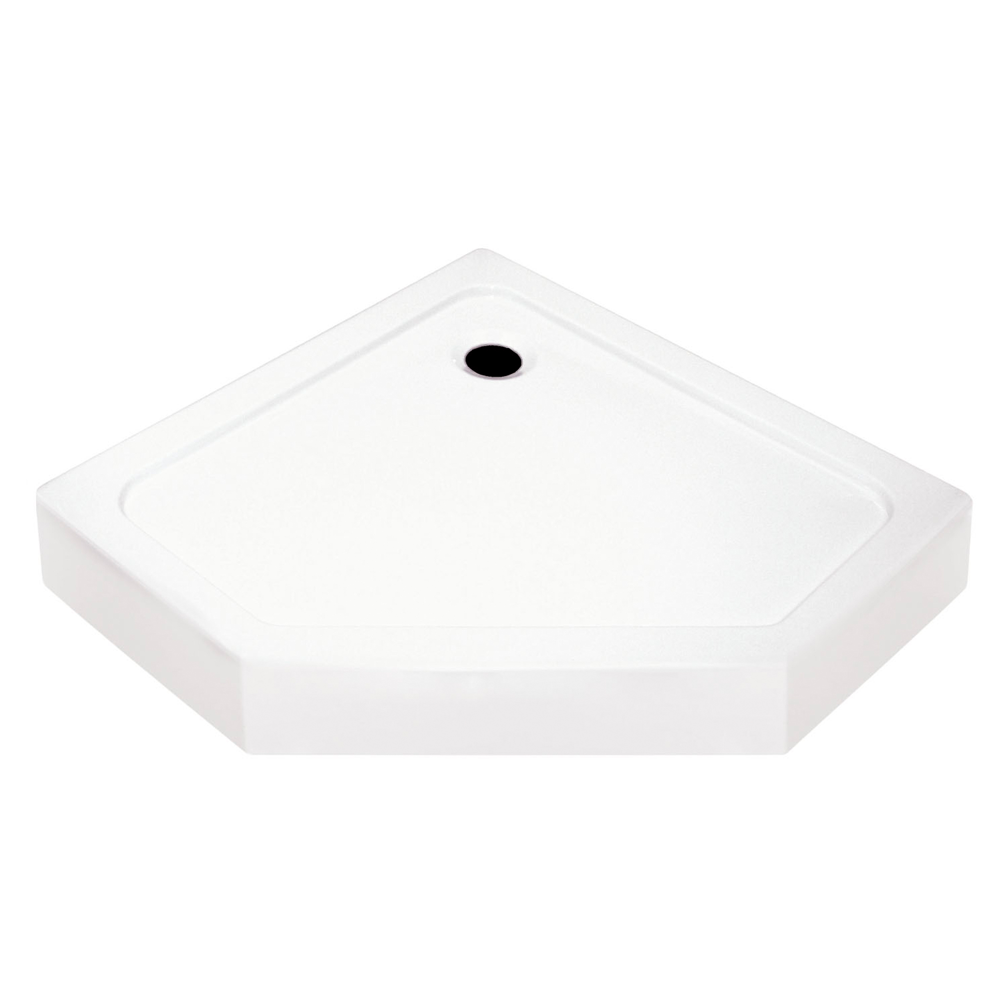 Brusebakke Nefud 90x90 cm Femkantet Hvid Blank