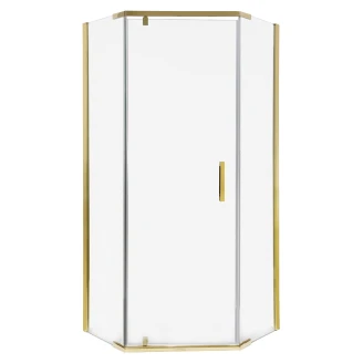 Brusehjørne <strong>Sahra</strong>  90x90 cm Sort Mat