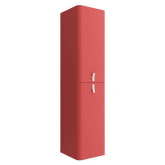 Højskab <strong>Avrel</strong>  Rosa Mat med Håndtag Hvid