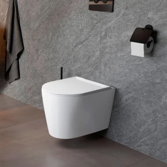 Væghængt Toilet <strong>Mila</strong>  Hvid Blank