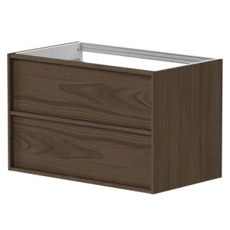 Underskab Ekskär Valnöt 80 cm med Cosentino Bordplade Silestone Lys Beige Poleret