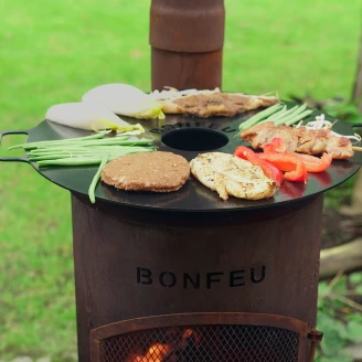 BonFeu Grillsæt med BonGiano Ildsted Cortenstål SP & Plancha
