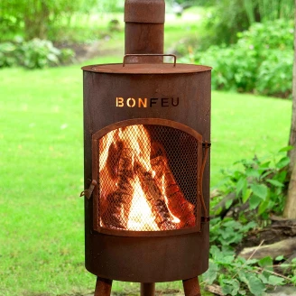 BonFeu Grillsæt med BonGiano Ildsted Cortenstål SP & Overtræk