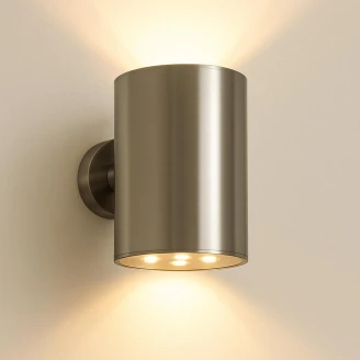 Solcellevæglampe <strong>Senora</strong>  M Rustfrit Stål Blank