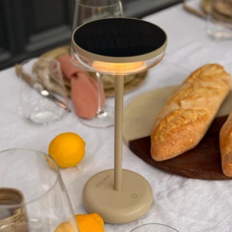 Solcellebordlampe <strong>Solvy</strong>  Sand Mat