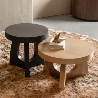Woood Sofabord <strong>Tala</strong>  Sort Ø45 cm