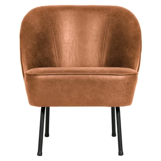 Woood Lænestol <strong>Vogue Alpha</strong>  Cognac Eco-Læder