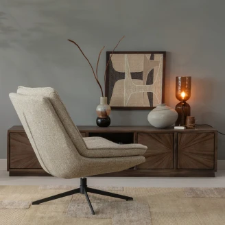 Woood Loungestol <strong>Milaro</strong>  Beige