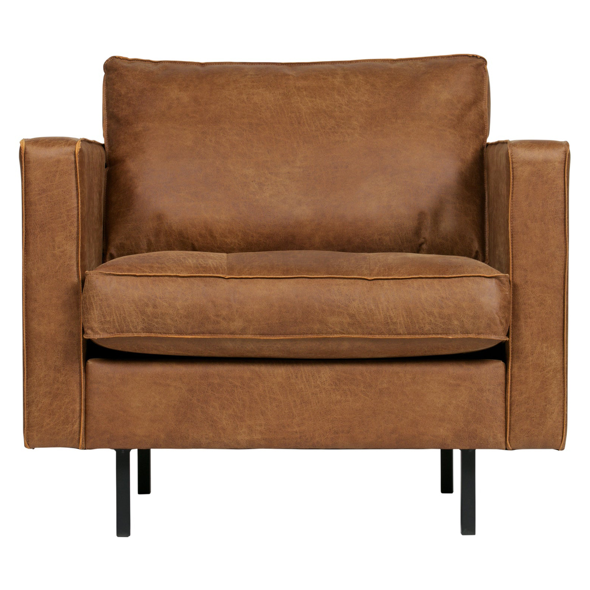 Woood Loungestol Rodeo Cognac