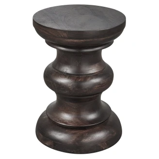 Woood Sidebord <strong>Jonah</strong>  Mørkebrun Ø 30 cm