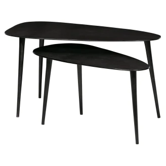 Woood Sæt med Sideborde 2 stk <strong>Triangle</strong>  Sort Nikkel