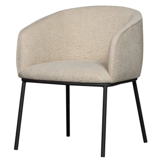Woood Stol med Armlæn Leon Beige