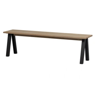 Woood Bænk 160 cm <strong>Tablo</strong>  Naturlig, Sort