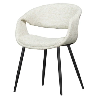 Woood Stol med Armlæn <strong>Yossi</strong>  Beige, Sort