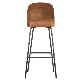 Woood Barstol <strong>Vogue Alpha</strong>  Cognac Eco-Læder 80 cm