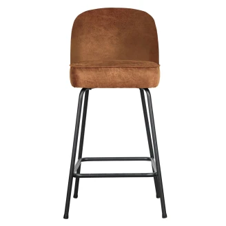 Woood Barstol <strong>Vogue Alpha</strong>  Cognac Eco-Læder 65 cm