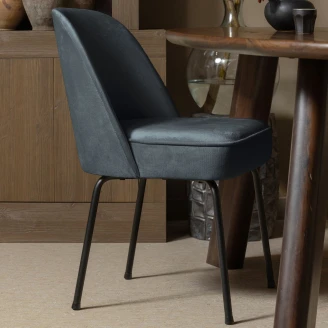 Woood Stol <strong>Vogue Alpha</strong>  Blå Fløjl