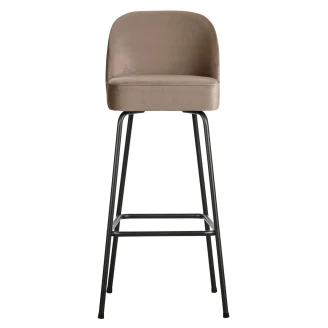 Woood Barstol <strong>Vogue Alpha</strong>  Khaki Fløjl 80 cm