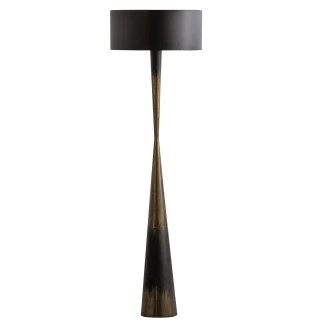 Woood Gulvlampe <strong>Blackout too</strong>  Sort, Messing