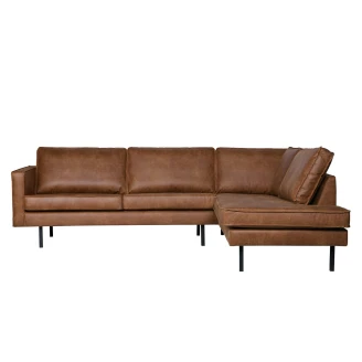 Woood Hjørnesofa Højre <strong>Rodeo</strong>  Cognac Eco-Læder