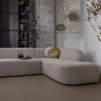 Woood Hjørnesofa Højre <strong>Sloping</strong>  Beige